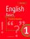 Cover of: English Basics 1