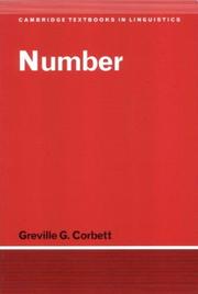 Cover of: Number by Greville G. Corbett
