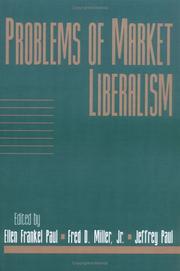 Cover of: Problems of market liberalism