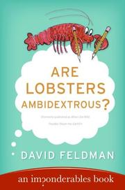 Cover of: Are lobsters ambidextrous? by Feldman, David