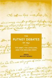 Cover of: The Putney debates of 1647: the army, the Levellers, and the English state