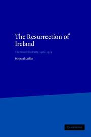 Cover of: The Resurrection of Ireland: The Sinn Féin Party, 19161923