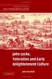 Cover of: John Locke, Toleration and Early Enlightenment Culture