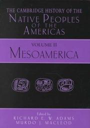 Cover of: The Cambridge history of the native peoples of the Americas.