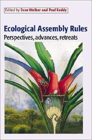 Cover of: Ecological assembly rules: perspectives, advances, retreats