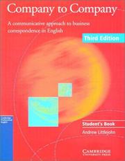 Cover of: Company to Company Student's book by Andrew Littlejohn