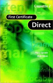 Cover of First Certificate Direct Cassette set (First Certificate Direct) by Mary Spratt