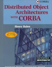 Cover of: Distributed object architectures with CORBA