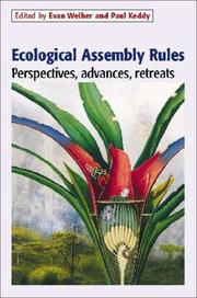 Cover of: Ecological Assembly Rules: Perspectives, Advances, Retreats