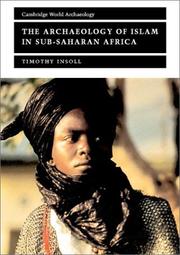 Cover of: The Archaeology of Islam in Sub-Saharan Africa (Cambridge World Archaeology)