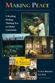 Cover of: Making Peace by Elaine Brooks, Len Fox