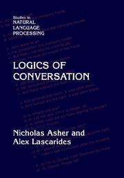 Cover of: Logics of Conversation (Studies in Natural Language Processing)