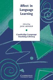 Cover of: Affect in language learning by edited by Jane Arnold.