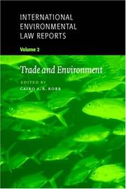 Cover of: Trade and Environment by 