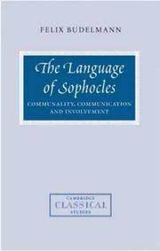 Cover of: The Language of Sophocles by Felix Budelmann