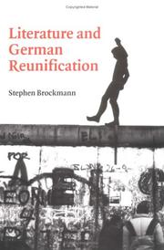 Cover of: Literature and German reunification