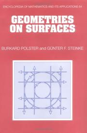 Cover of: Geometries on Surfaces