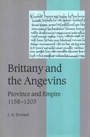 Cover of: Brittany and the Angevins: province and empire, 1158-1203