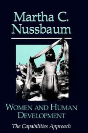 Women and Human Development by Martha Nussbaum