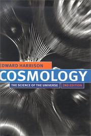 Cover of: Cosmology by Edward Robert Harrison