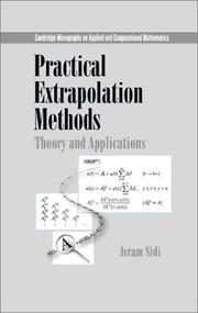 Practical Extrapolation Methods by Avram Sidi
