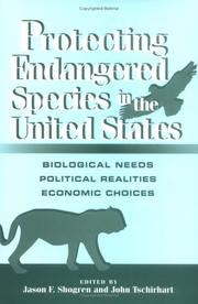 Cover of: Protecting Endangered Species in the United States | 