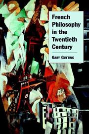 Cover of: French Philosophy in the Twentieth Century
