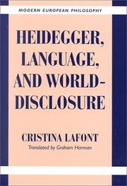 Cover of: Heidegger, language, and world-disclosure