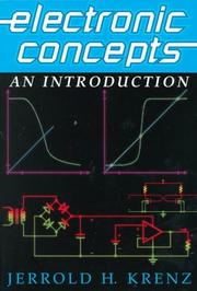 Cover of: Electronic Concepts: An Introduction
