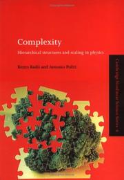 Cover of: Complexity by Remo Badii, Antonio Politi