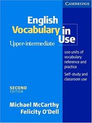 Cover of: English Vocabulary in Use Upper-Intermediate with answers (Vocabulary in Use)
