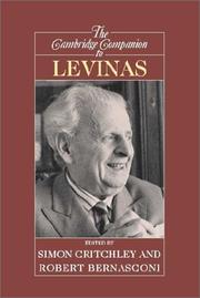 Cover of: The Cambridge Companion to Levinas