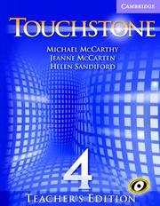 Cover of: Touchstone Teacher's Edition 4 with Audio CD (Touchstone) by Michael McCarthy, Jeanne McCarten, Helen Sandiford