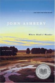 Cover of: Where Shall I Wander by John Ashbery