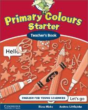 Cover of: Primary Colours Teacher's Book Starter (Primary Colours)