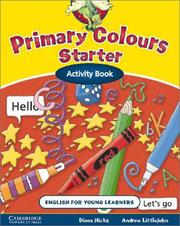 Cover of: Primary Colours Activity Book Starter (Primary Colours)