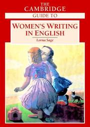 Cover of: The Cambridge guide to women's writing in English by Lorna Sage