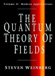 Cover of: The Quantum Theory of Fields, Volume 2 by Steven Weinberg