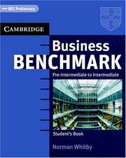 Business Benchmark Pre-Intermediate to Intermediate Student's Book BEC Preliminary Edition by Norman Whitby