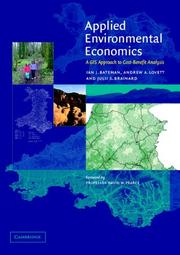 Cover of: Applied Environmental Economics: A GIS Approach to Cost-Benefit Analysis