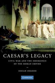 Cover of: Caesar's Legacy by Josiah Osgood