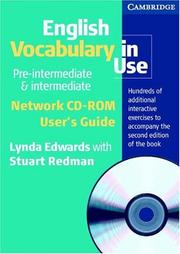 Cover of: English Vocabulary in Use Pre-Intermediate and Intermediate Network CD ROM (Vocabulary in Use)