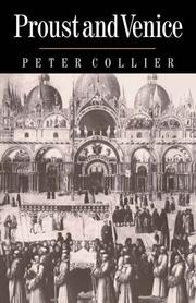 Cover of: Proust and Venice by Peter Collier