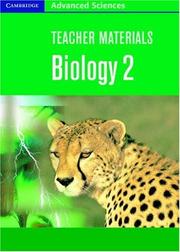 Cover of: Teacher Materials Biology 2 CD-ROM (Cambridge Advanced Sciences) by Richard Fosbery, Phil Bradfield, Piers Wood, Stephanie Fowler