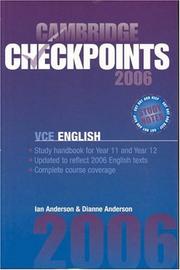 Cover of: Cambridge Checkpoints VCE English 2006 (Cambridge Checkpoints)