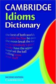 Cover of: Cambridge Idioms Dictionary by 