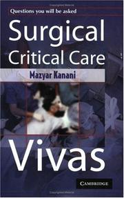 Surgical Critical Care Vivas by Mazyar Kanani