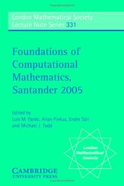 Cover of: Foundations of Computational Mathematics, Santander 2005 (London Mathematical Society Lecture Note Series)