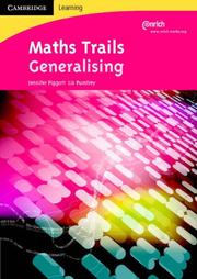Cover of: Maths Trails: Generalising