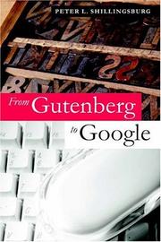 Cover of: From Gutenberg to Google by Peter L. Shillingsburg, Peter L. Shillingsburg